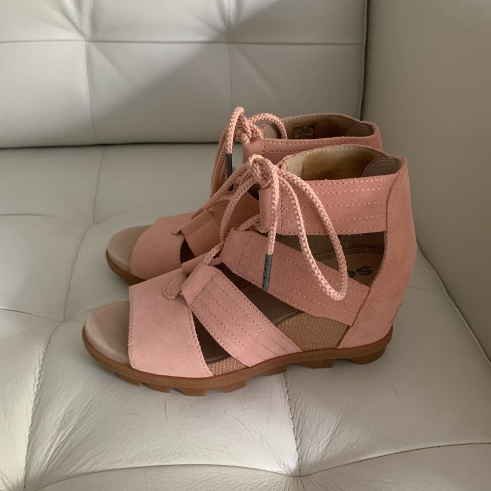 Sorel Joanie II Lace Wedge Sandals